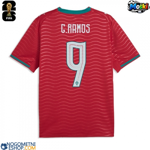 Moški Nogometni dresi Portugalska Goncalo Ramos #9 Domači SP 2026 Kratek Rokav